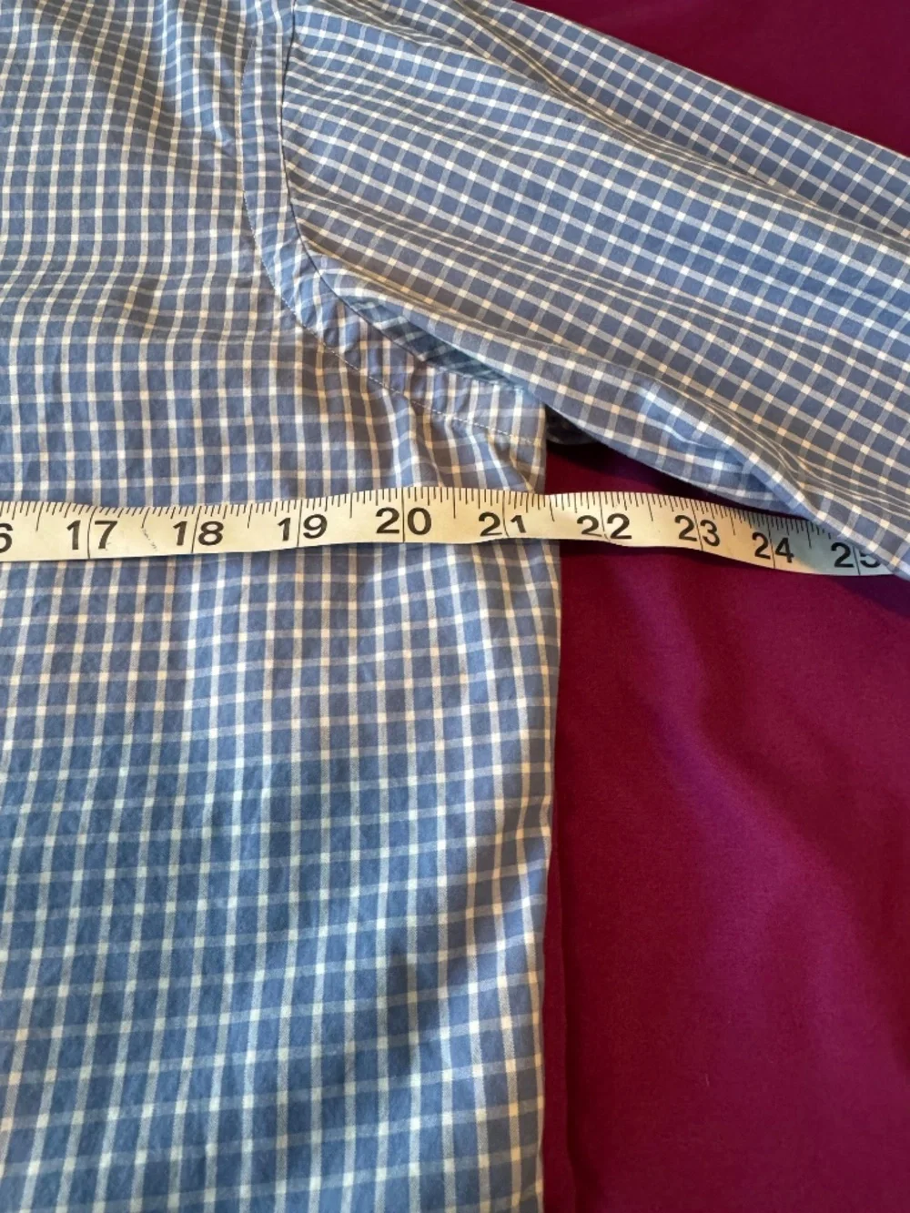 Polo Ralph Lauren Regent Classic Fit Gingham Dress Shirt French Cuffs 15 33
